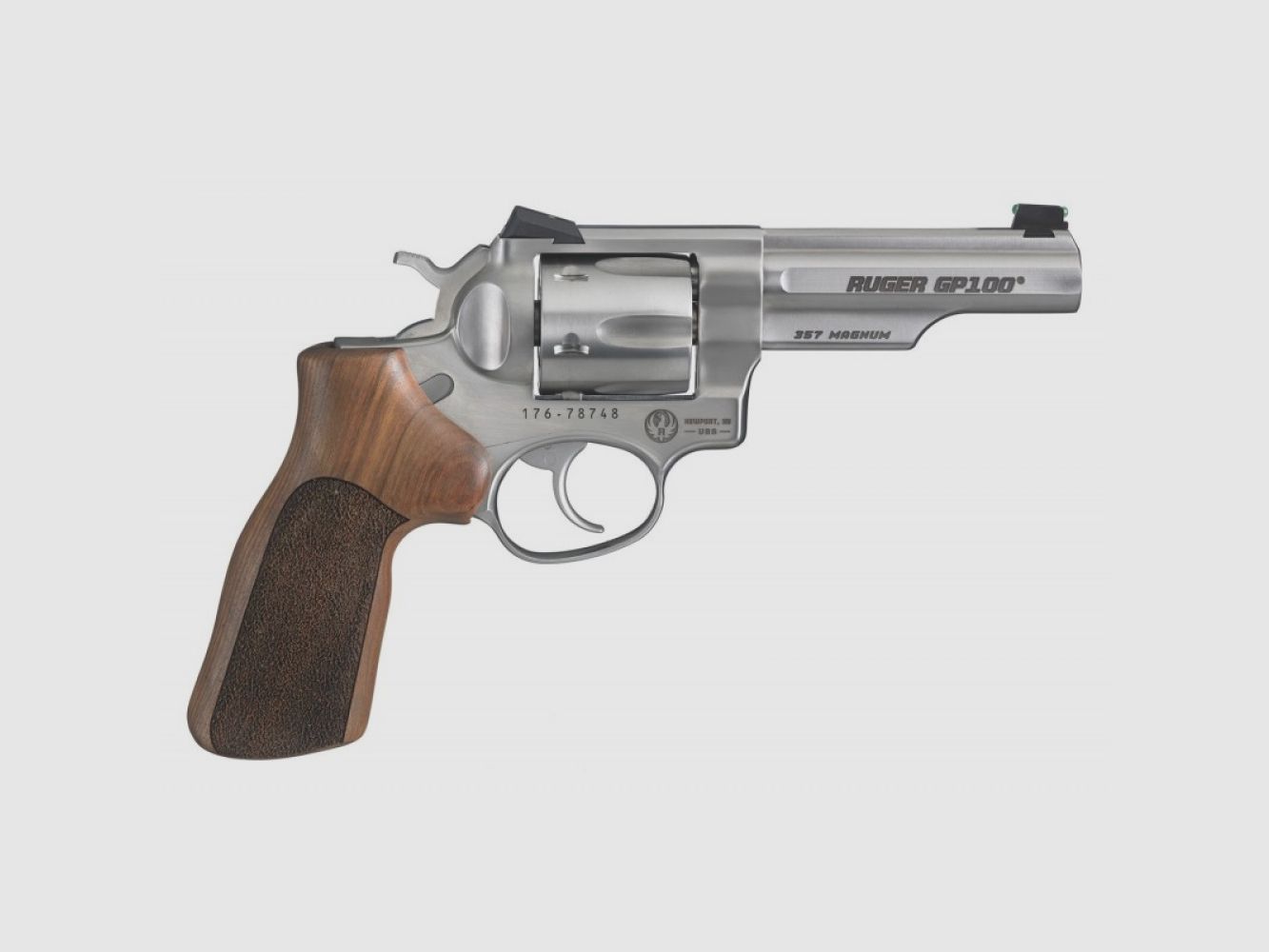 Ruger Revolver - DA, GP100 Match Champion, KGP-141MCF, .357 Mag, Satin Stainless, 4.2"