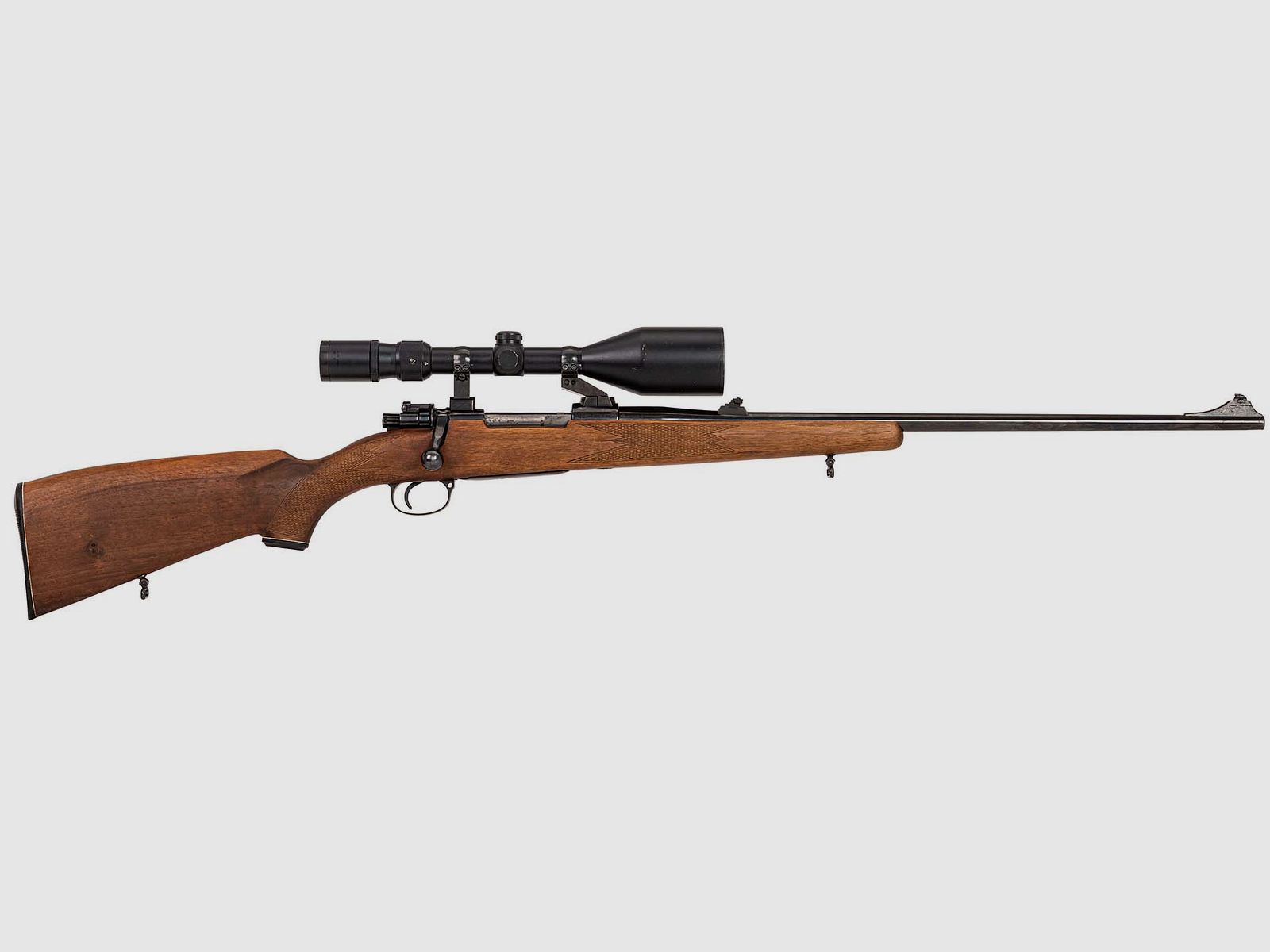 Mauser 98 , ZF Tasco 4-12x56 Abs. Plex, Mauser-Schwenkmontage, 7x64