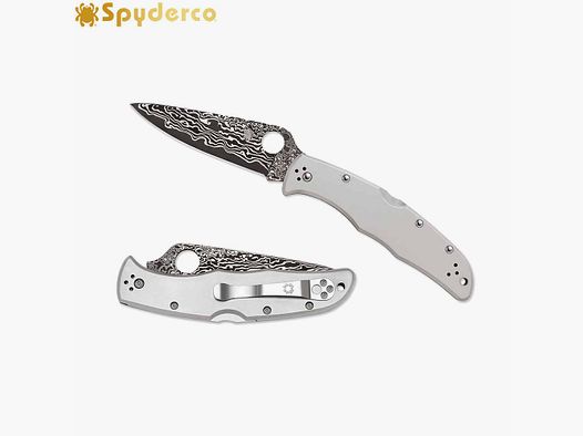 SPYDERCO C10TIPD ENDURA 4, Titanium/ Damascus