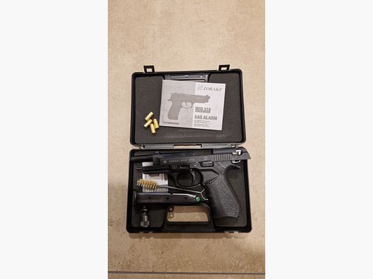 Zoraki 918 blank firing pistol 9mm P.A. blued