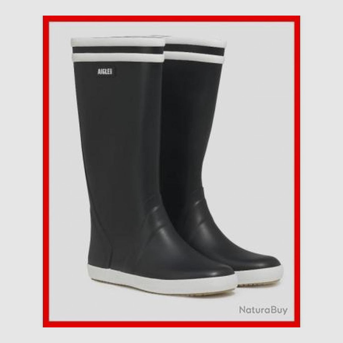 Herrenstiefel Aigle Goeland 2 Marine Weiß - Wasserdicht und Leicht - Optimaler Komfort und Schutz, Bild 3 von 5