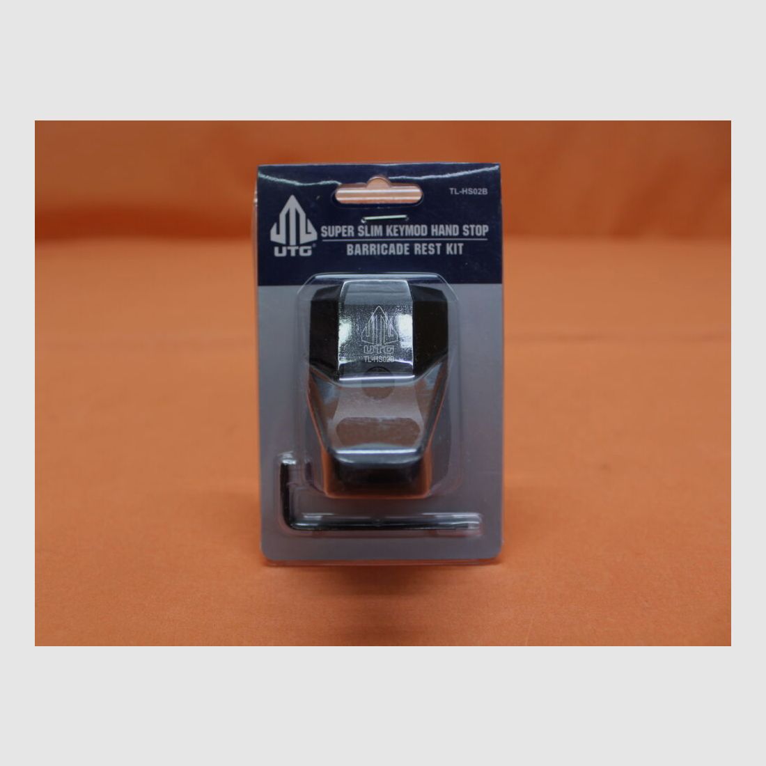 UTG - Leapers UTG Super Slim KeyMod Hand Stop Kit (TL-HS02B) Nero/ Kit di supporto per barricata/ Handstop con appoggio