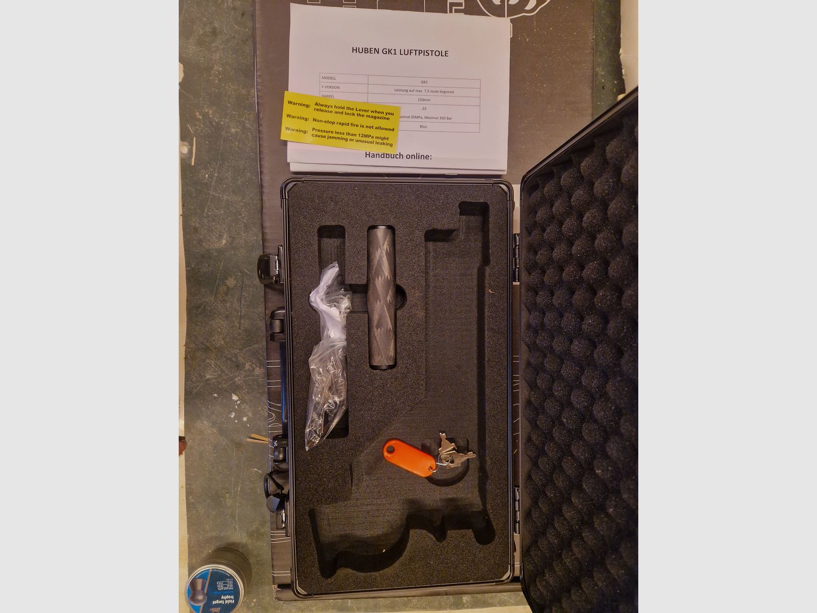Huben GK1 con silenciador