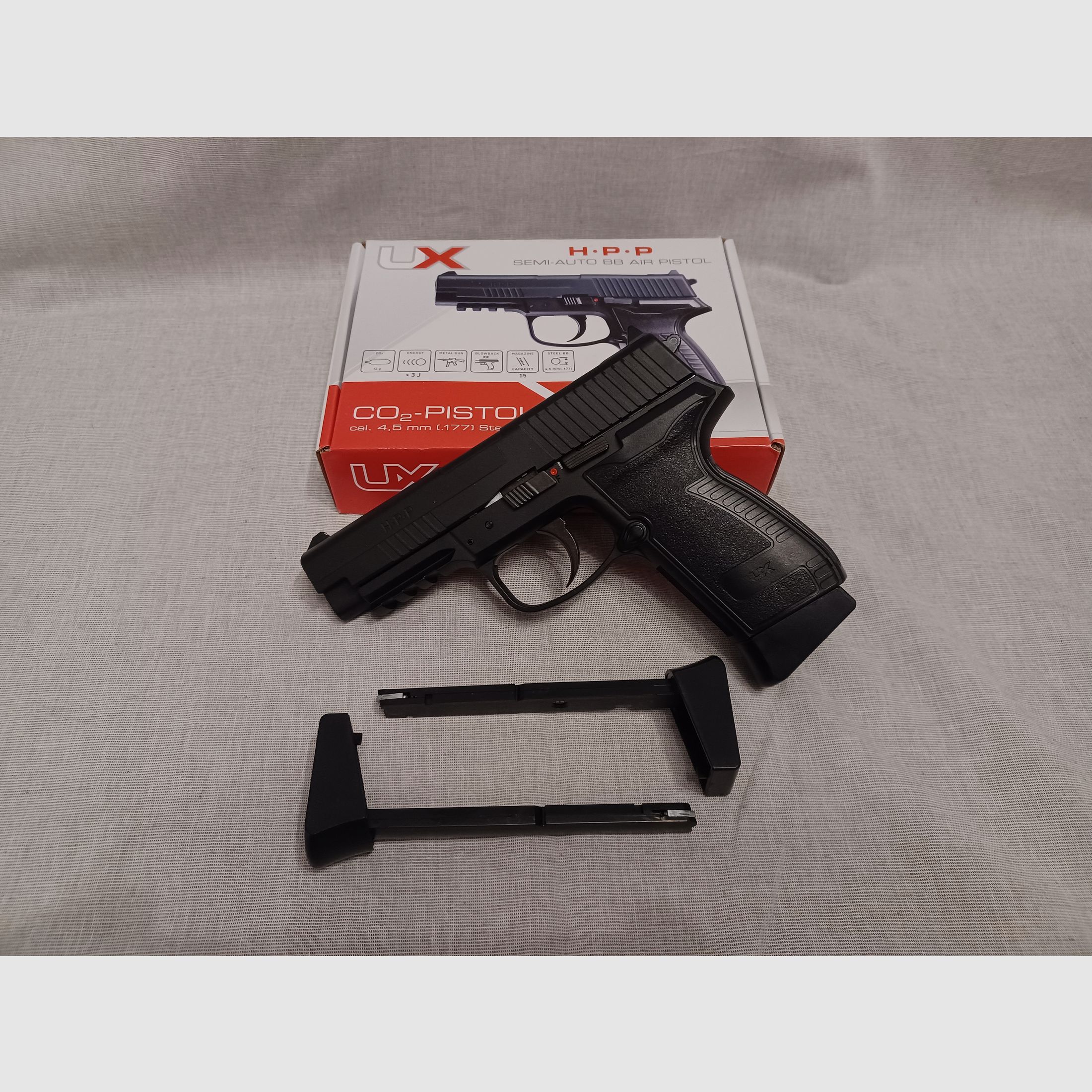 Umarex HPP / 4,5 mm BB / BlowBack / CO2 / Pistola / OVP (19)