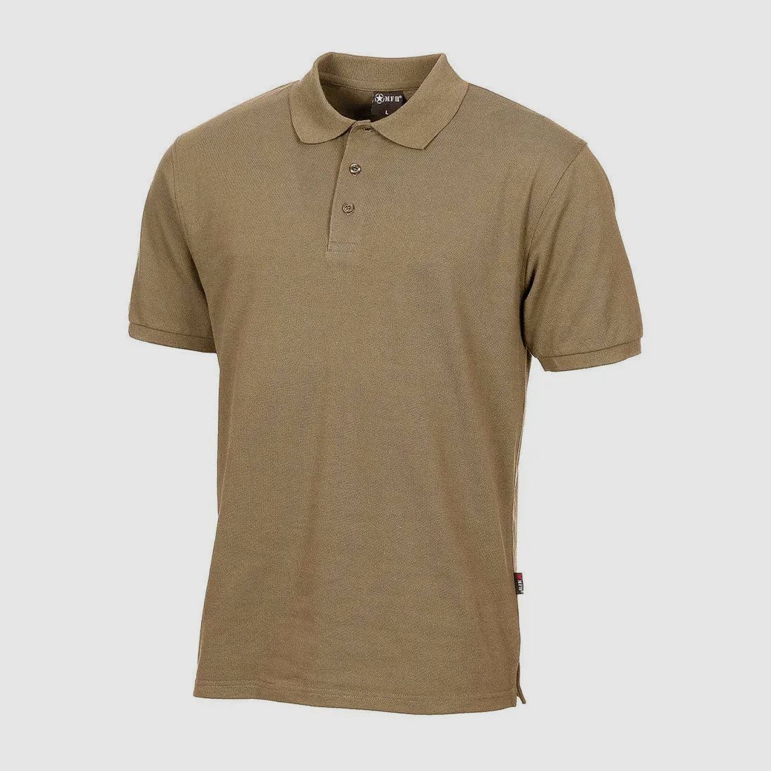 MFH MFH Poloshirt mit Knopfleiste coyote