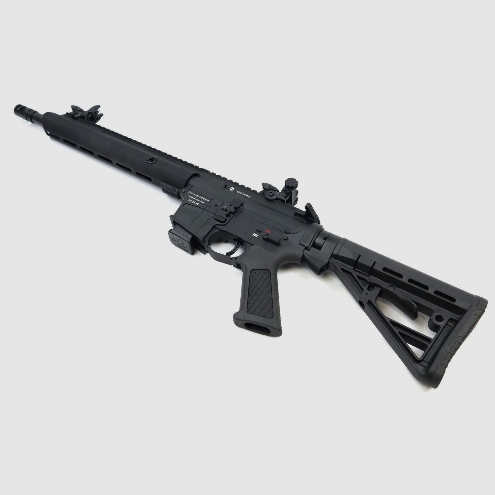 Schmeisser AR15-9 Sport kal. 9mm Luger w 10,5 cala M-Lok z regulowanym kolbą M14x1 i celownikiem Falke Reddot, zdjęcie 3 z 5