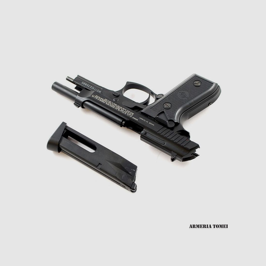 PISTOLA CO2 – SWISS ARMS – SA P92 METAL .177 CAL 4,5mm 21BB BLOW BACK, immagine 4 di 4