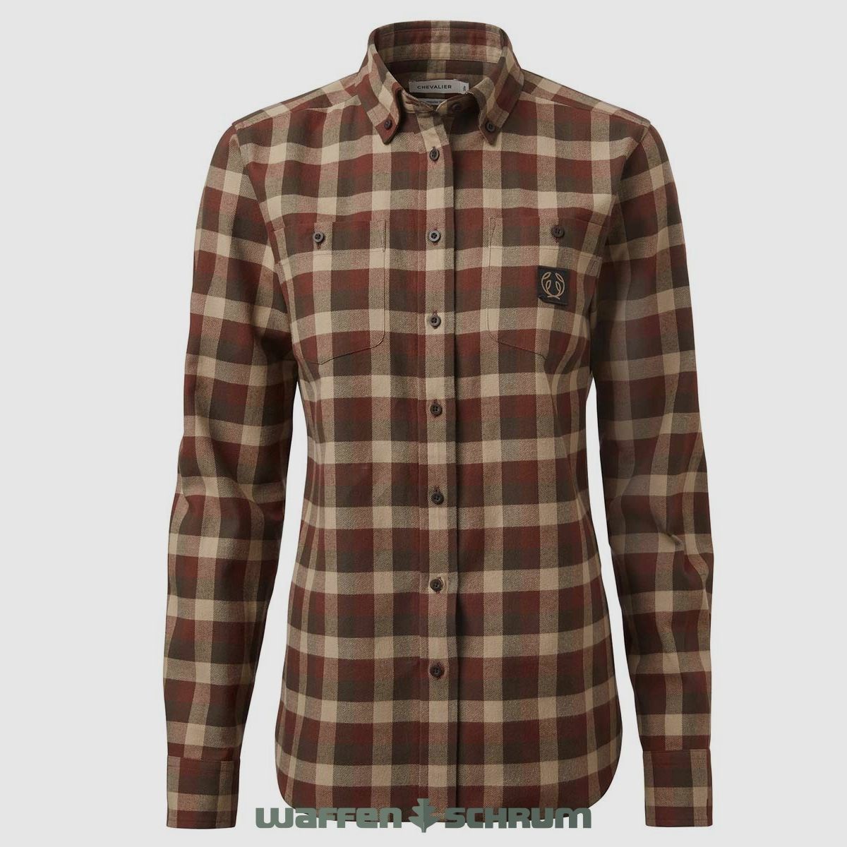 Chevalier Bluse Flannel Heron Holly Green Checked