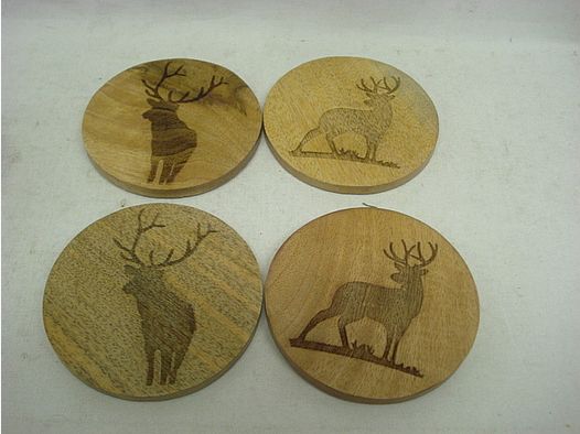 Sous-verres « Cerf » - 8 pcs
