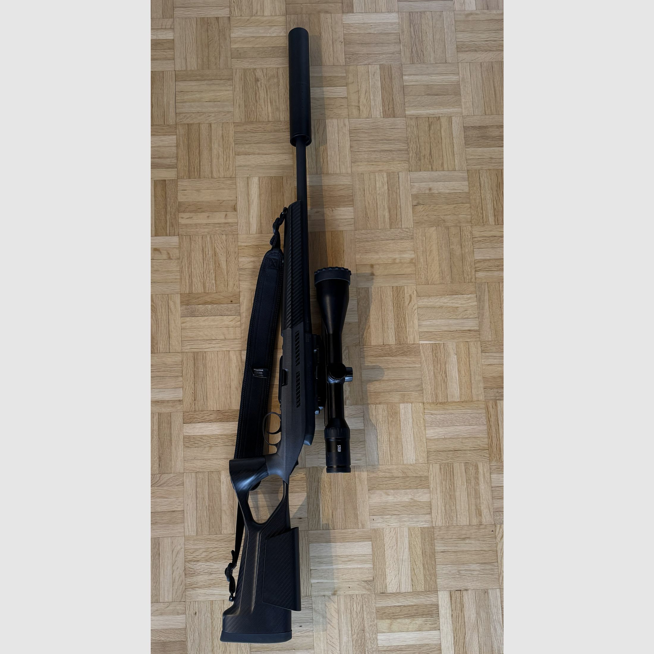 Steyr SM12 .308 Win FBT carbon stock including SiW silencer
