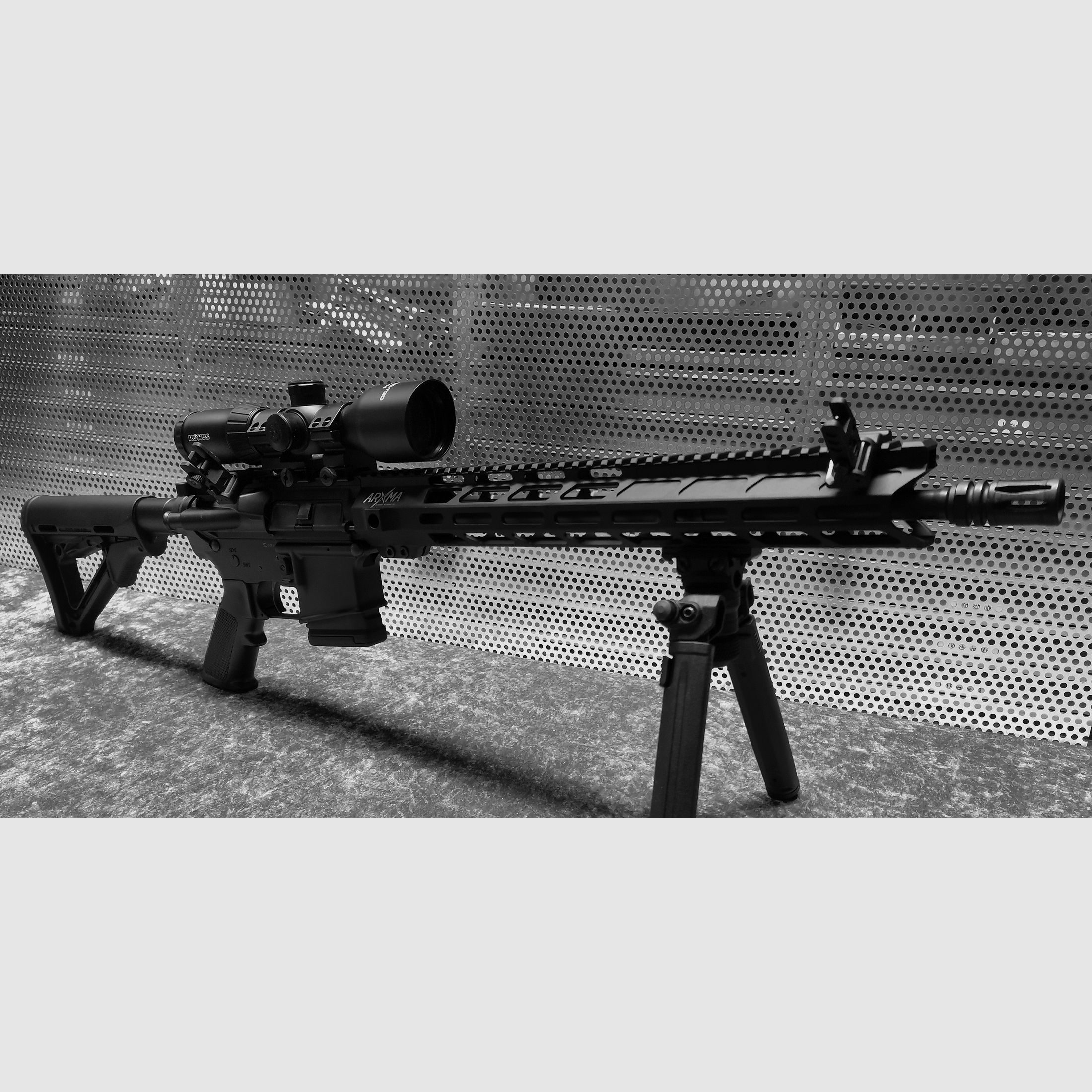 BM Custom AR15 semi-automatic rifle 16" .223 Rem Magpul bipod