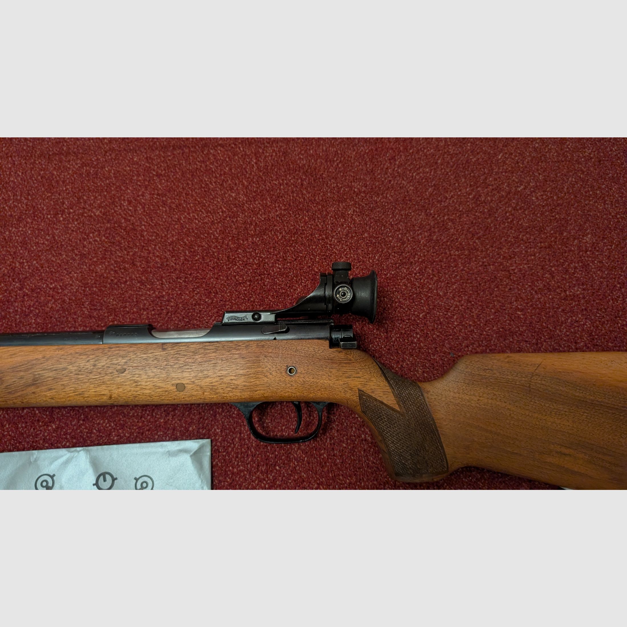 Carl Walther Matchbüchse mit Diopter .22lfb inkl. Tasche