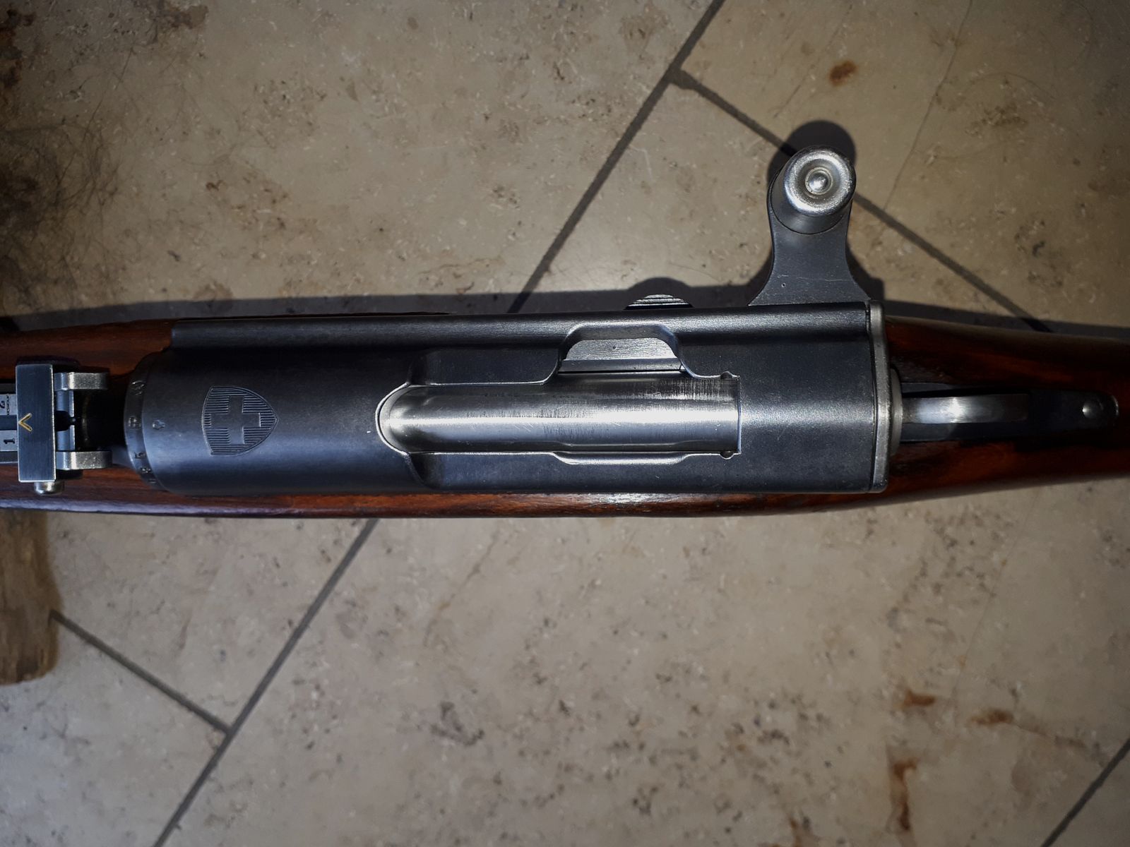 Carabine suisse 31, calibre 7,5x55.