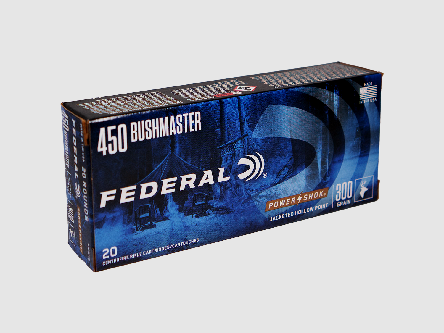 Federal Büchsenmunition .450 Bushmaster 19,4g Soft Point Power Shok