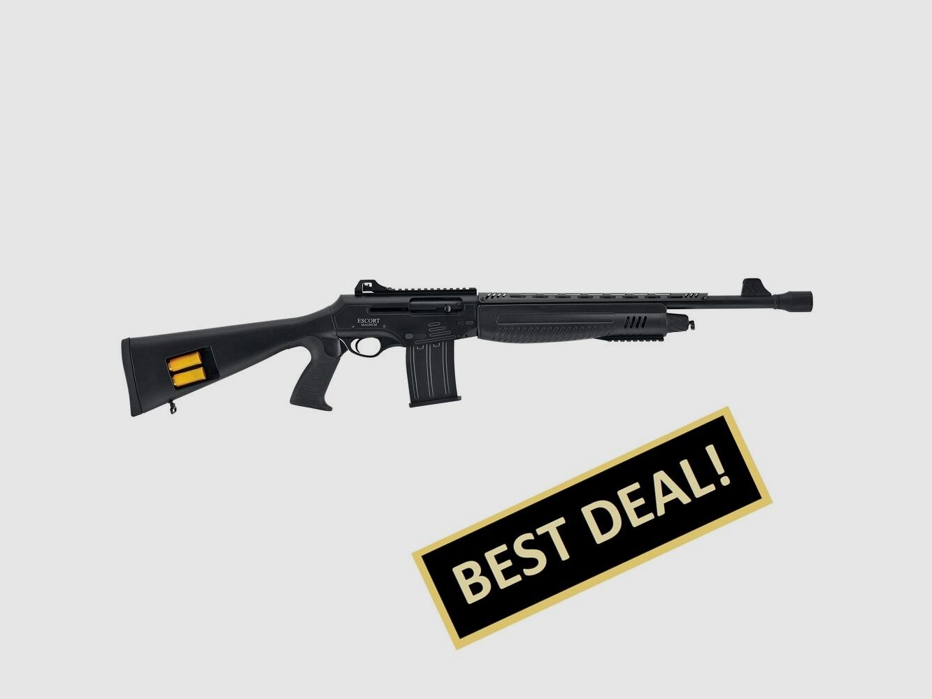 Mercury sport Pro Tuning Raider with black stock and 7-shot magazine semi-automatic shotgun