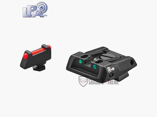 Visierung und Korn mit Faseroptik LPA für Glock 17 bis 35