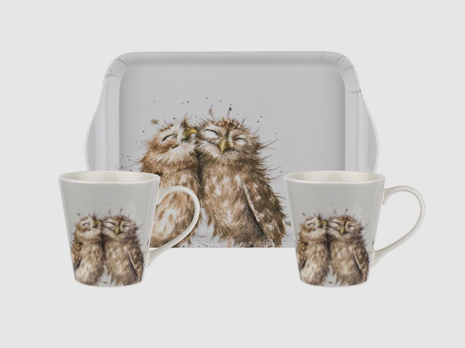 Wrendale Tasse & Tablett Set - Eule