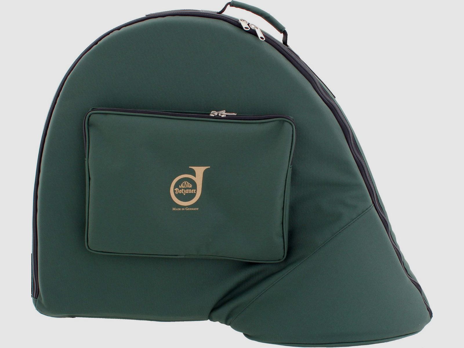Meister Dotzauer Parforcehorn-Tasche  Rucksackriemen Schaumstoff mit Außentasche