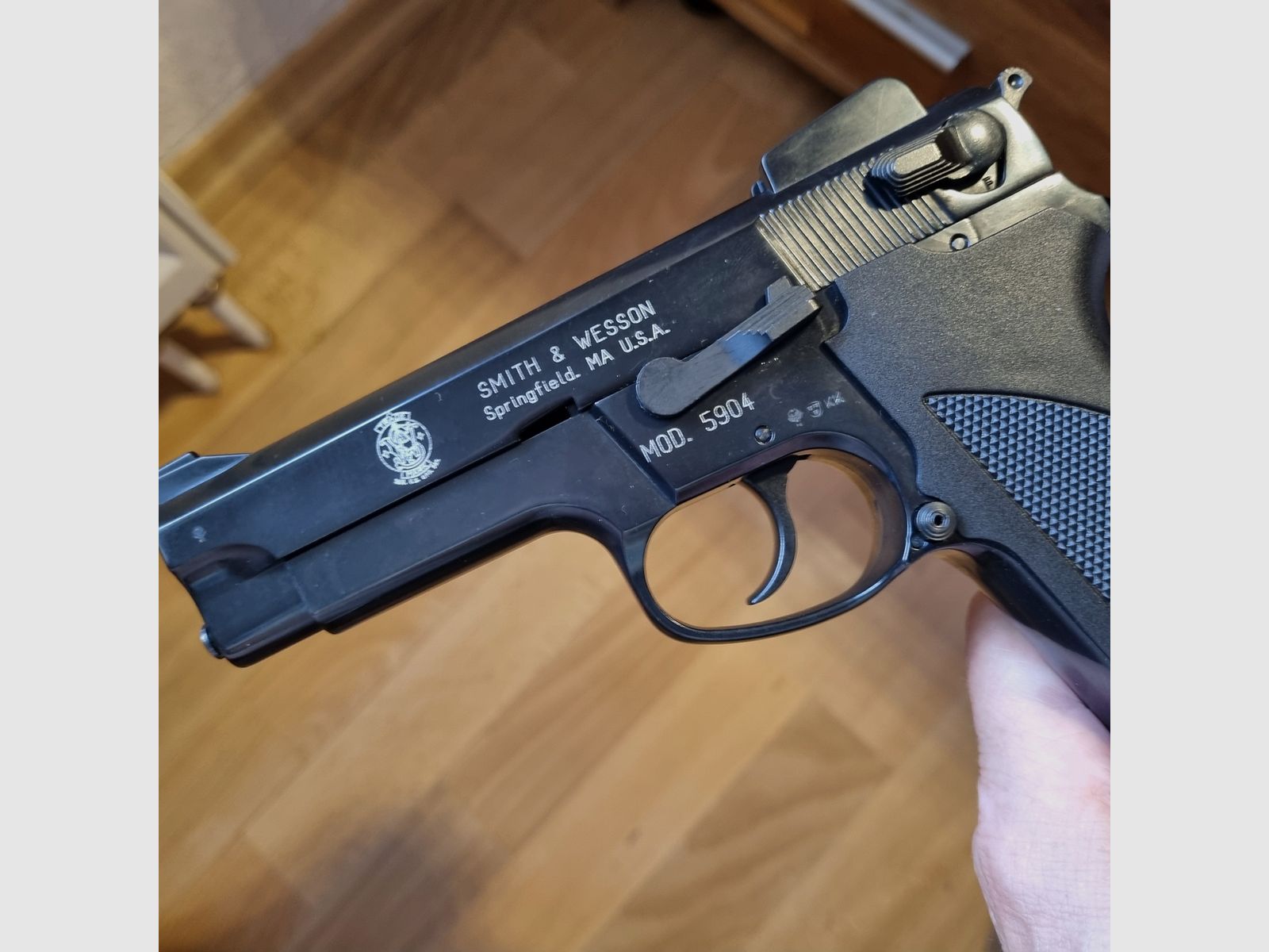 smith&wesson mod. 5904, brüniert, 9 mm , PTB 640