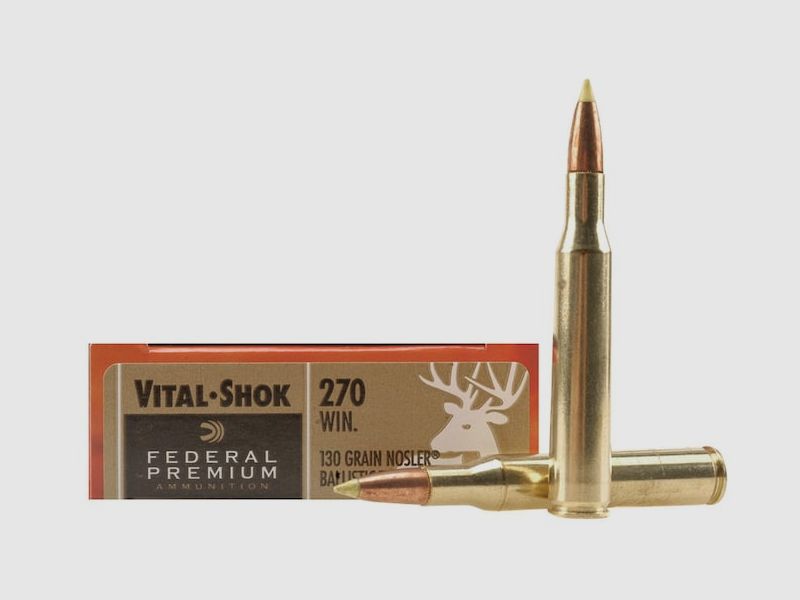 Federal Premium Nosler Ballistic Tip Hunting .270 Win. 130GR 20 Patronen