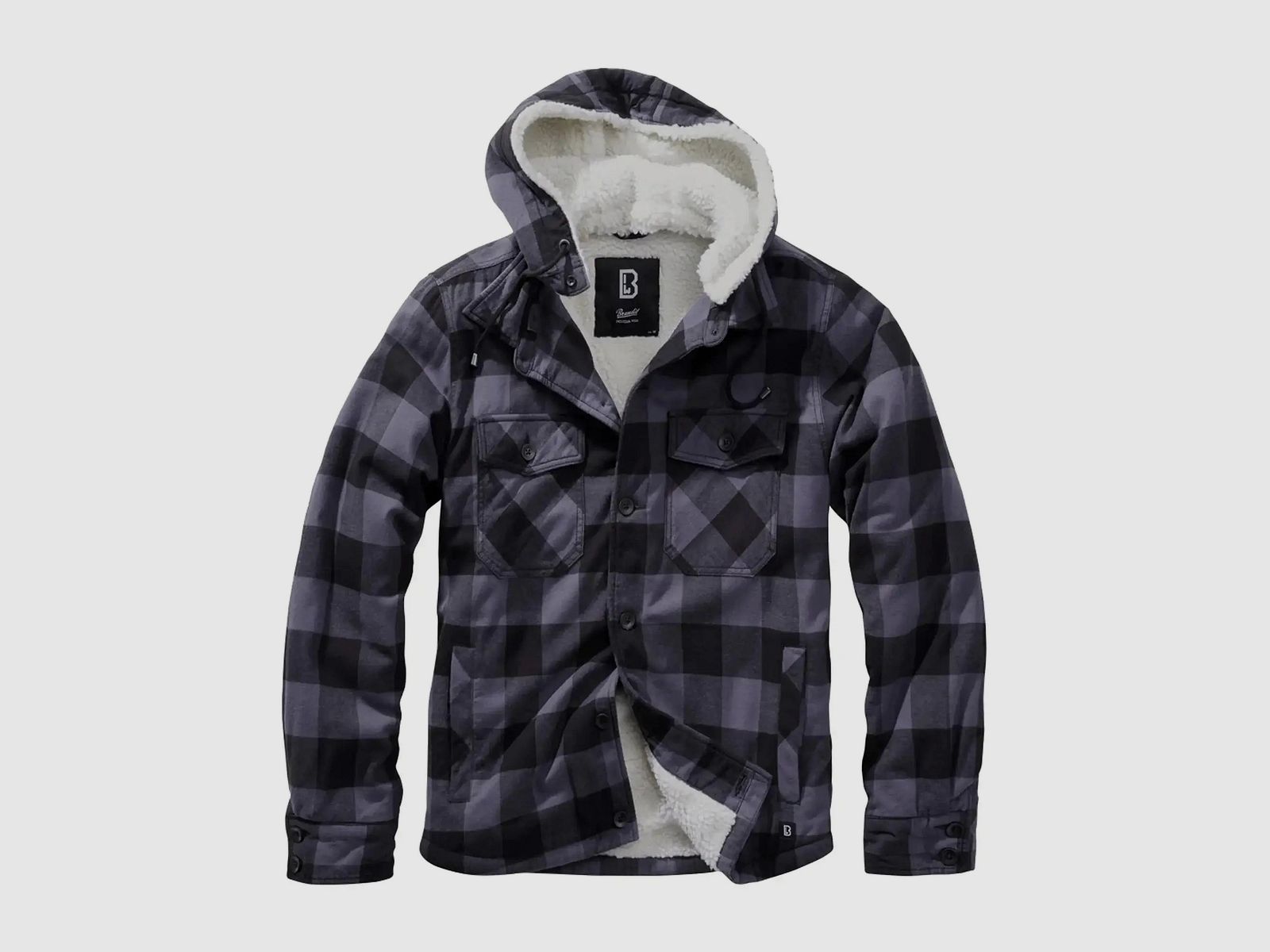 Brandit Lumberjacket Hooded - Blue / S Men's