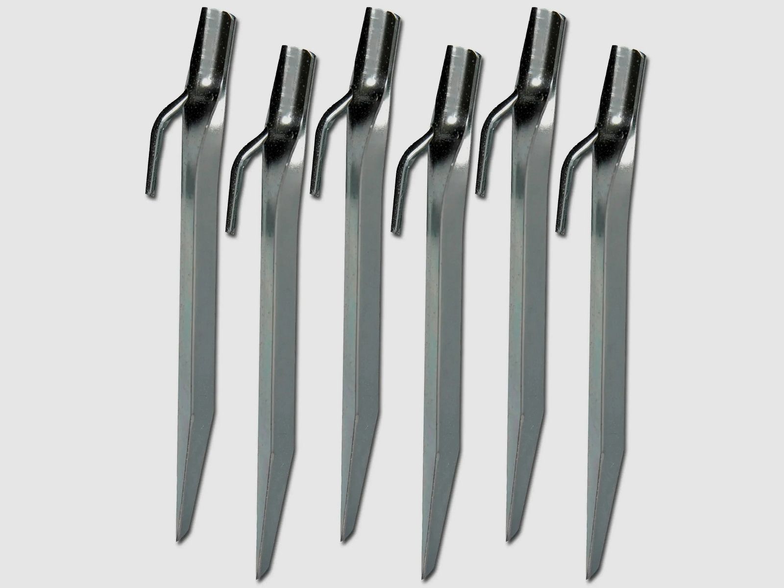 Highlander Highlander Płaskie Stalowe Haki 18 cm 6-pack