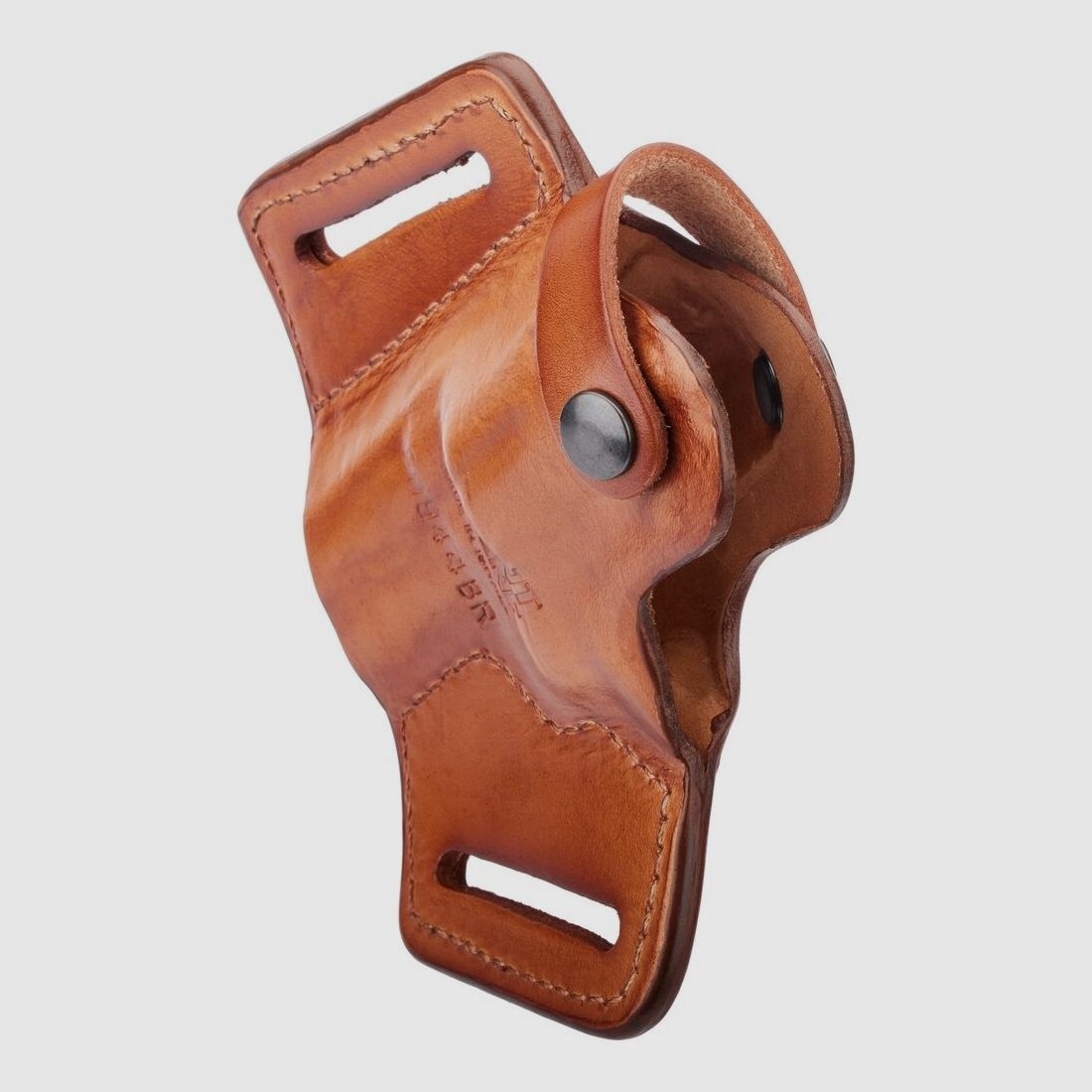 Front Line Holster Pancake Leder Half Size 4" Rev. 357