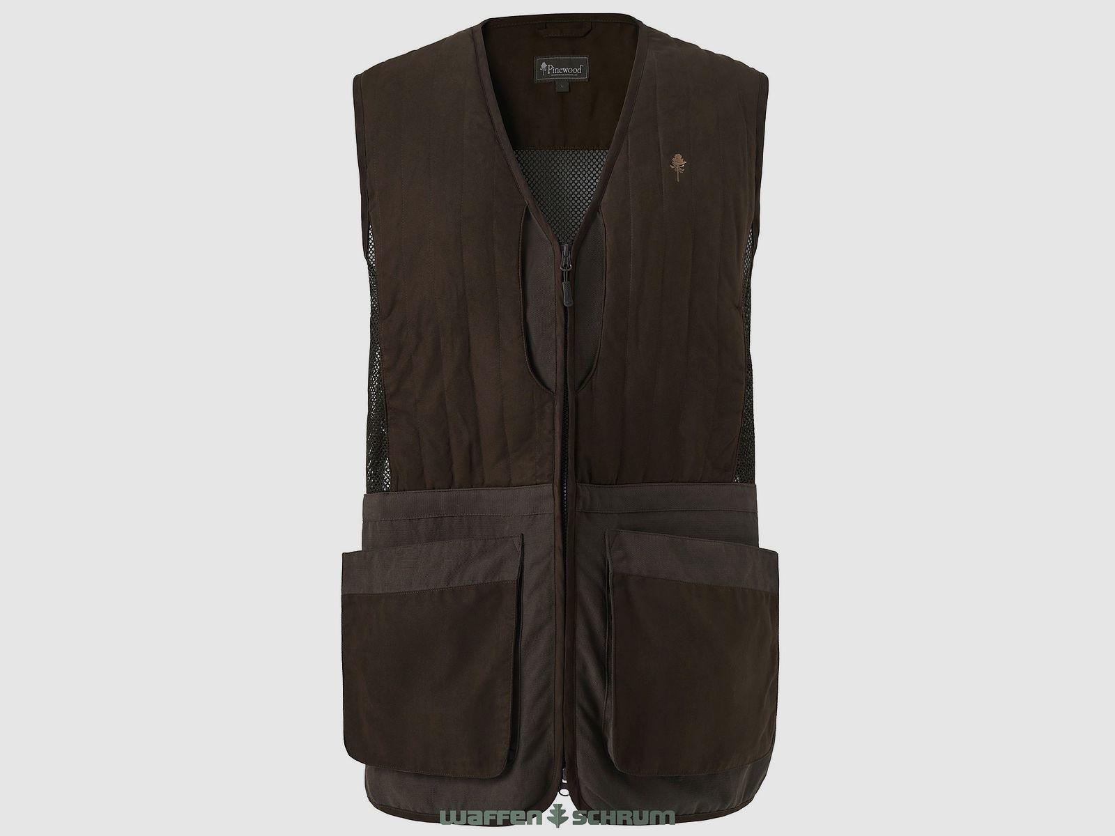 Pinewood shooting vest suede brown