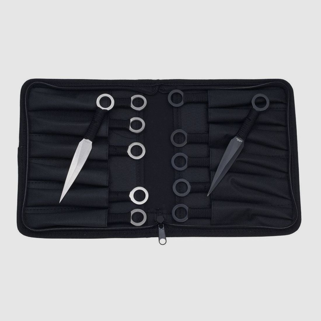 Throwing measurement set 12 pcs. black and sandblasted