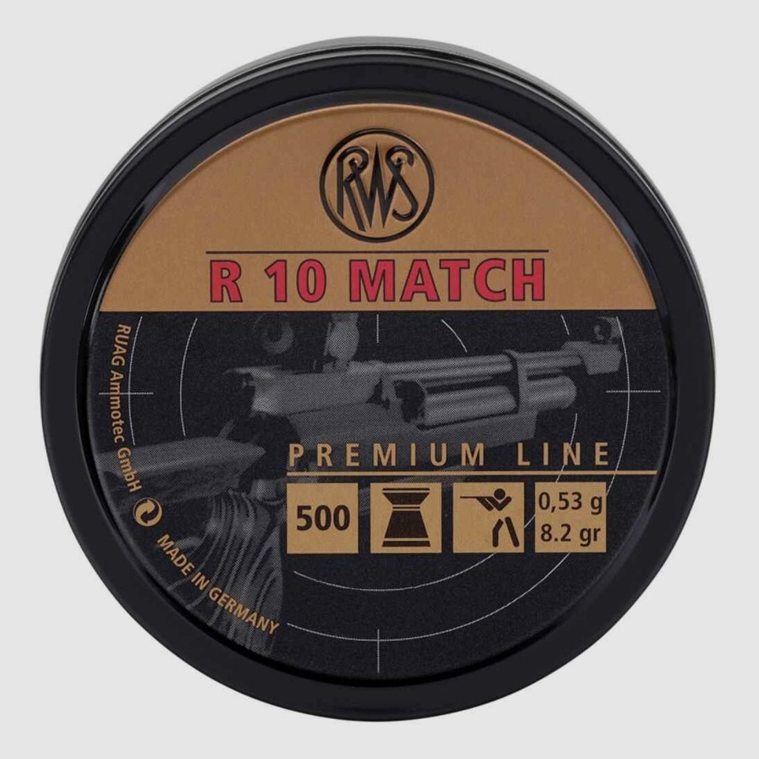 RWS 4.49mm Diabolo R 10 Match 0.53g
