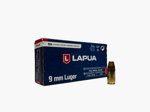 Lapua 9x19 CEPP Extra ammunition 7.8 gr