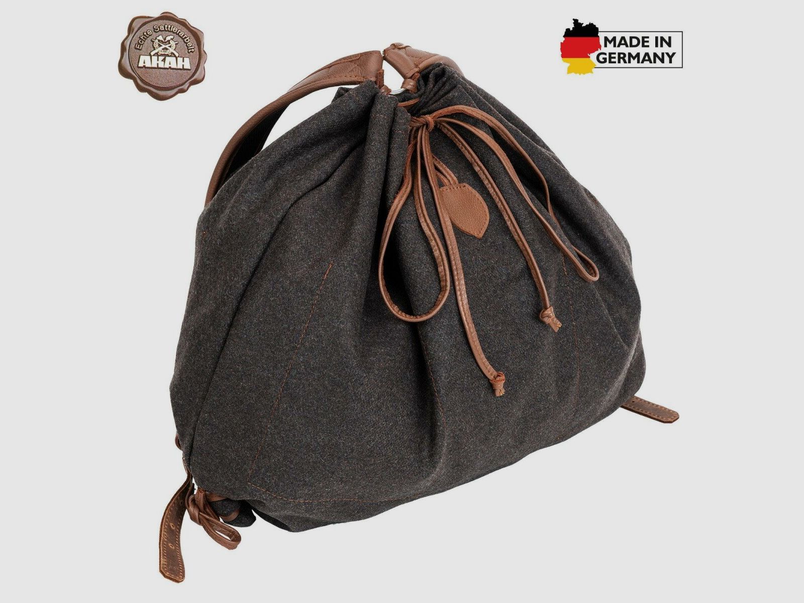 AKAH Gebirgsrucksack Loden/Elch-Leder