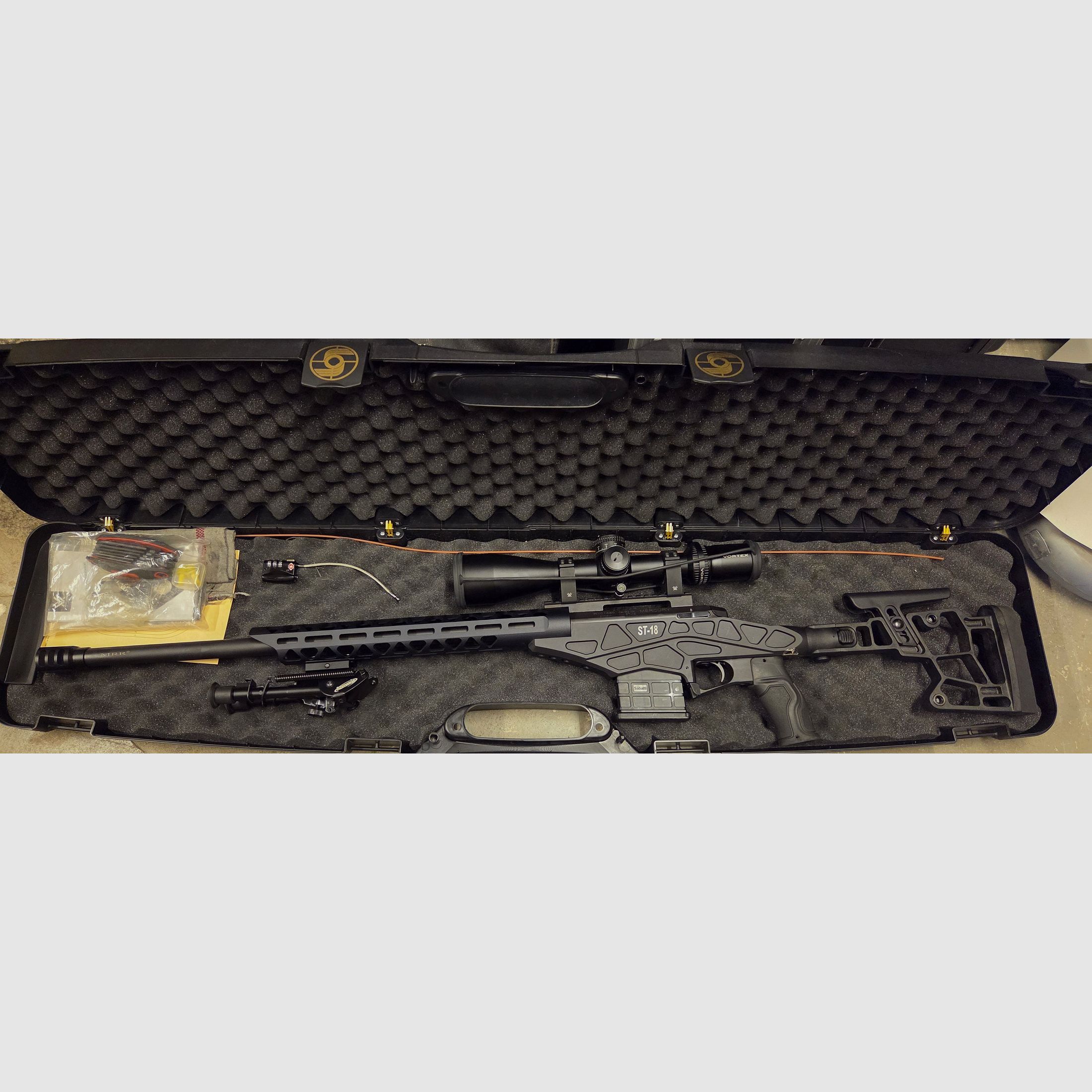 Sabatti ST18 Key-Mod + Vortex Strike Eagle 5-25x56 + Zweibein + Montage + Koffer Präzisionsgewehr .308Win - opt.Munition - Long Range