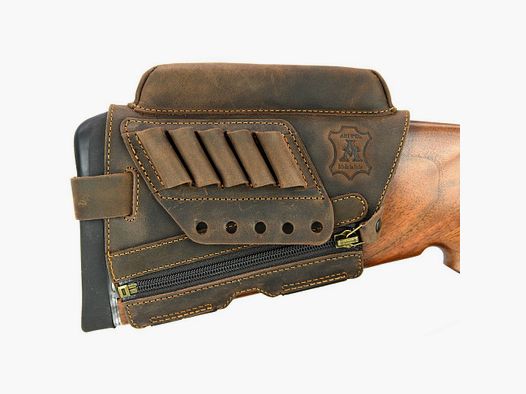 Artipel – Leather Stock Adjuster with Zipper and Cartridge Holder