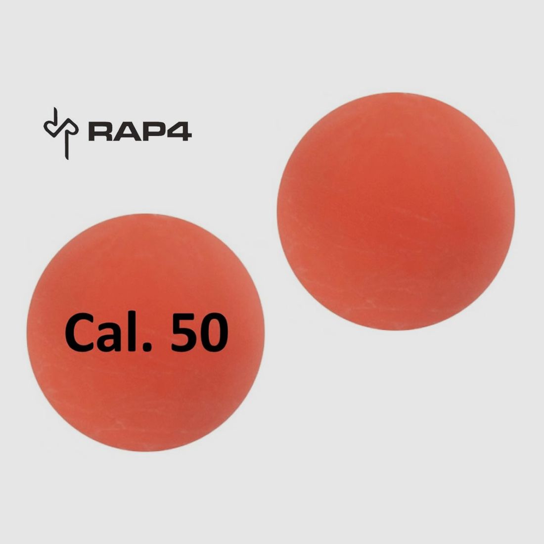 Gummikugeln Rubberballs RAP4 Kaliber .50 orange 100 StĂĽck