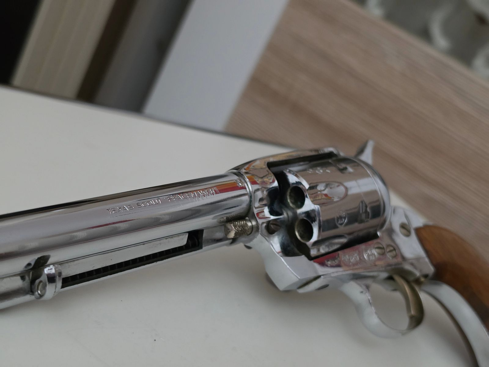 Revolver HS Texas Scout Peacemaker Mod. 121  PTB 242  9mm Knall