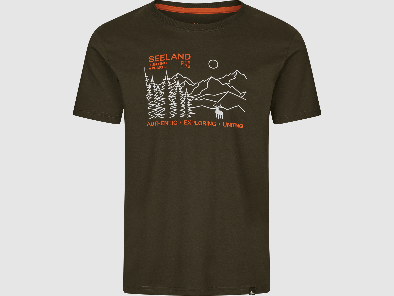 Seeland Landschaft T-Shirt Herren Pine green, M