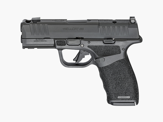 Pistol SPRINGFIELD ARMORY HELLCAT HS H11 PRO OSP COMP CUT, WITH BARREL COMPENSATOR 3.7" – BLACK