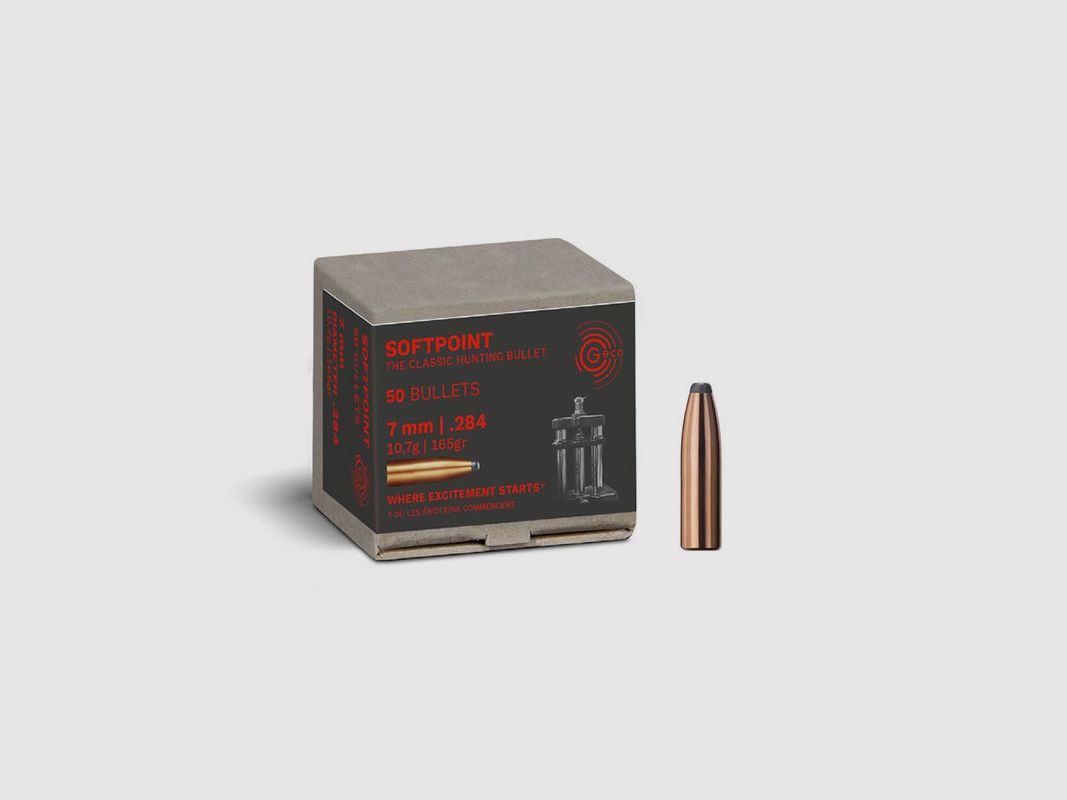 PRAWDZIWE KULE DO RELOADING – GECO – SOFTPOINT 7mm | .284 10,7g | 165gr (50szt)