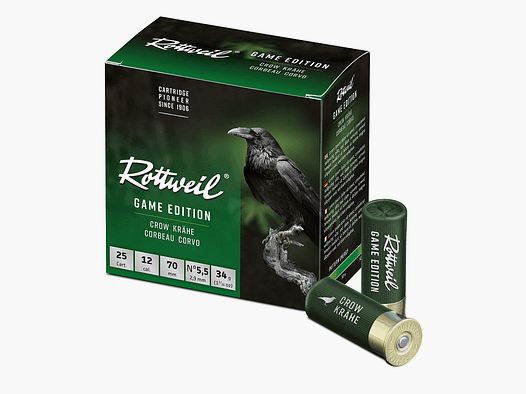 Rottweil Game Edition Cuervo 12/70 2,9 mm - 25 uds.