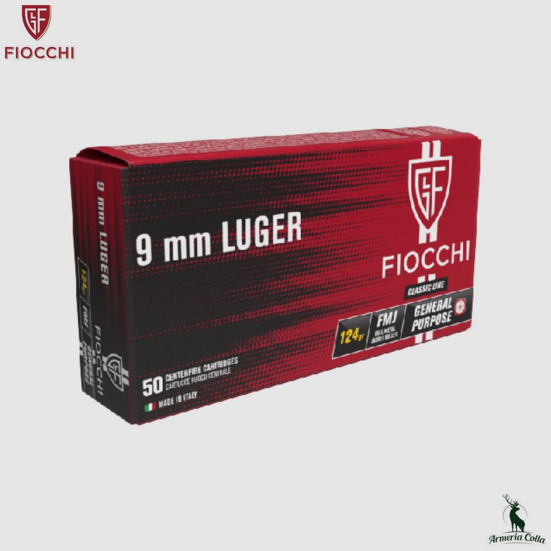 Fiocchi Munitions Fmj cal. 9mm Luger (9×19) art. 709112
