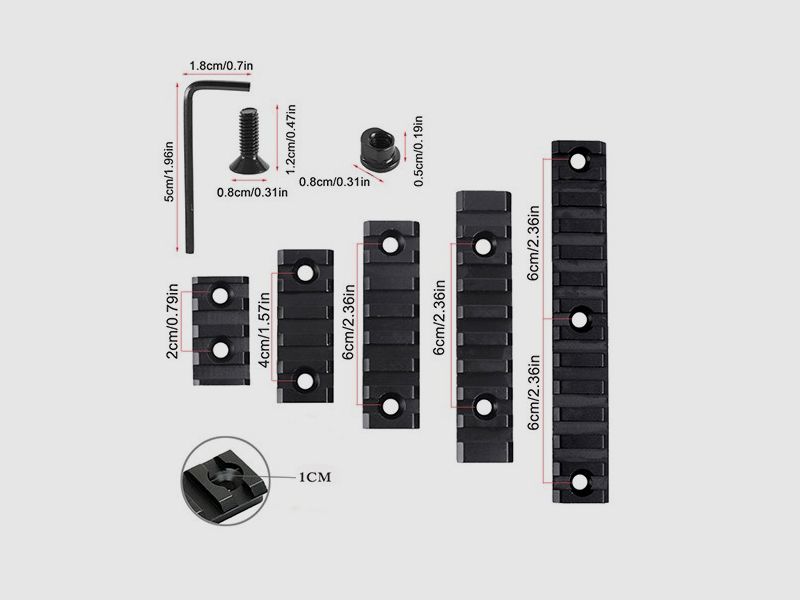 Keymod Schienen 5 St., Bild 2 von 3