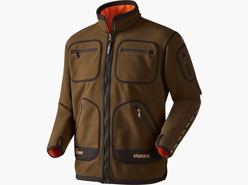 Härkila Fleecejacke Kamko Green - Orange Blaze