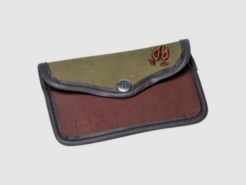 Funda para Cartuchos Garon 10 Tubos Cuero Bordado Jabalí Januel, imagen 1 de 2