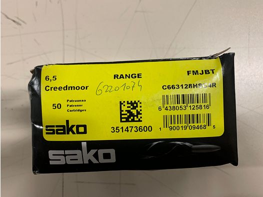 Sako SpeedHead Vollmantelgeschosse - Kal. 6,5 Creedmoor Range