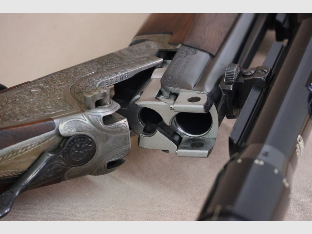 Merkel double-barreled shotgun with side locks // left-handed stock // DBL