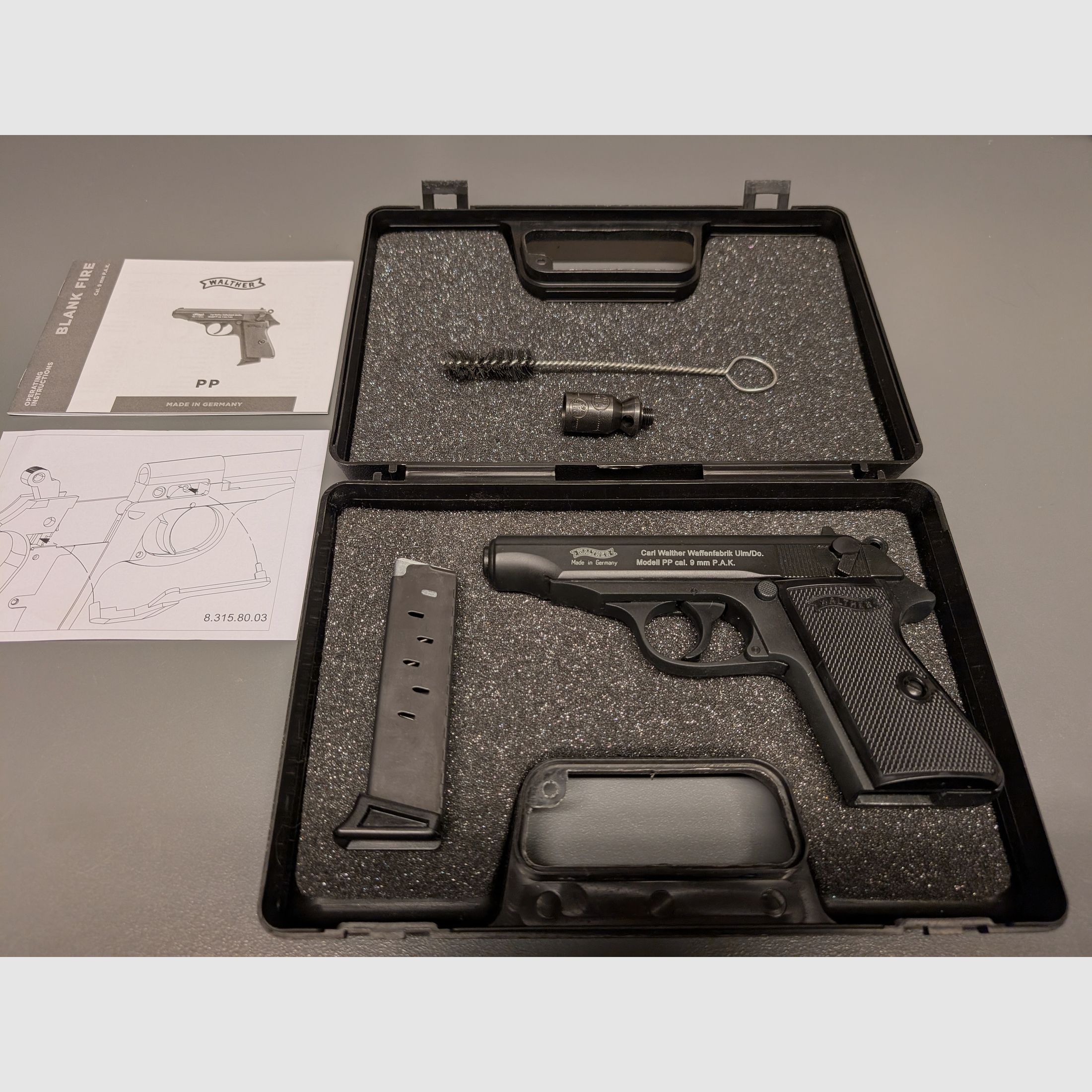 Walther PP 9 mm P.A.K. in sehr gutem Zustand/ ungeschossen