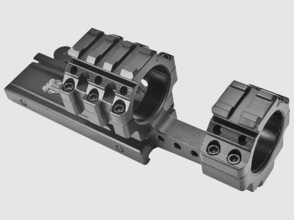 UTG Pro QD attacco offset monopezzo per cannocchiale da 30 mm Picatinny, immagine 3 di 4