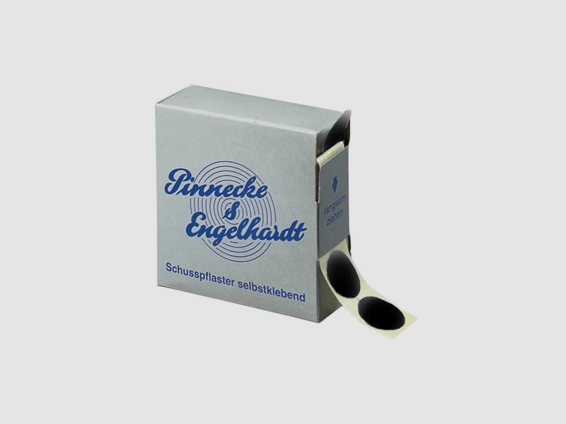 Schusspflaster fĂĽr Zielschieben Target Patches selbstklebend schwarz 15 mm 1500 StĂĽck