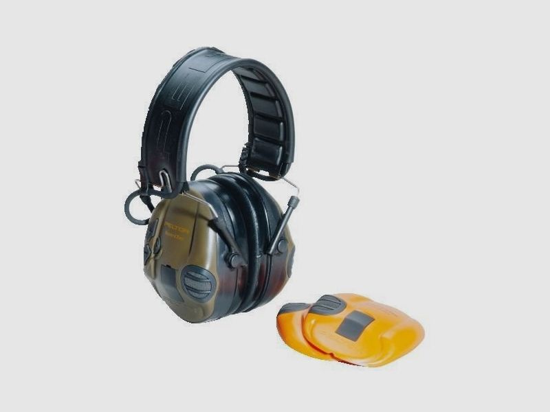 Peltor hearing protection Sporttac Hunting green/orange electronic.